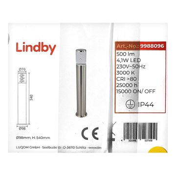 Lindby - Lampada da esterno LED BELEN LED/4,1W/230V IP44