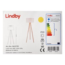 Lindby - Lampada da terra CHARLIA 1xE27/60W/230V