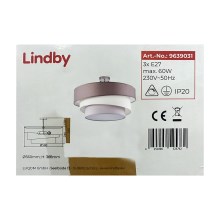 Lindby - Lampadario a plafone MELIA 3xE27/60W/230V