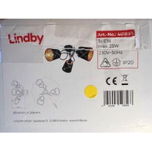 Lindby - Lampadario a plafone SINDRI 3xE14/25W/230V