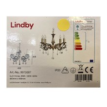 Lindby - Lampadario a sospensione con catena KORA 5xE14/40W/230V