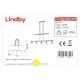 Lindby - Lampadario a sospensione con filo DELIRA 5xE14/40W/230V cromo opaco