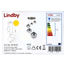 Lindby - Lampadario a sospensione con filo RAVENA 3xE27/40W/230V + 2xE27/25W/230V