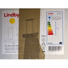 Lindby - Lampadario a sospensione con filo WATAN 4xE14/28W/230V