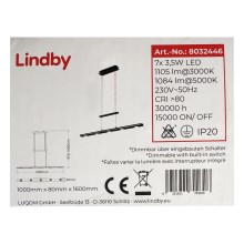 Lindby - Lampadario LED dimmerabile a filo NAIARA 7xLED/4W/230V