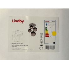 Lindby - Lampadario su palo ROBYN 2xE27/40W/230V + 2xE27/25W/230V