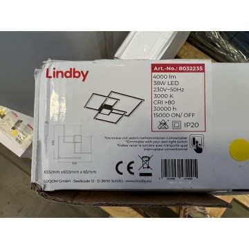 Lindby - Plafoniera LED dimmerabile DUETTO LED/38W/230V