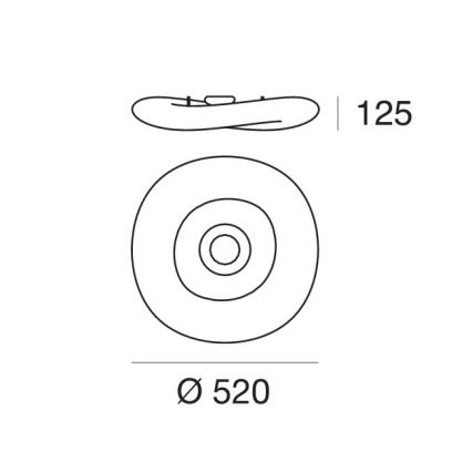 Linea Light 8006 - Plafoniera LED dimmerabile MR. MAGOO LED/23W/230V diametro 52 cm