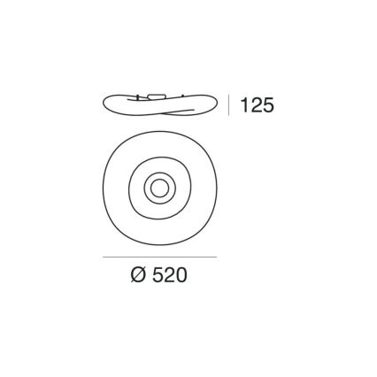 Linea Light 8006 - Plafoniera LED dimmerabile MR. MAGOO LED/23W/230V diametro 52 cm