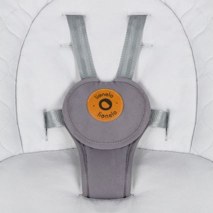 Lionelo - Altalena per bambini con melodia MELL Grey Stone 4xAA + telecomando