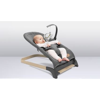 Lionelo - Altalena per bambini JUNE grigio