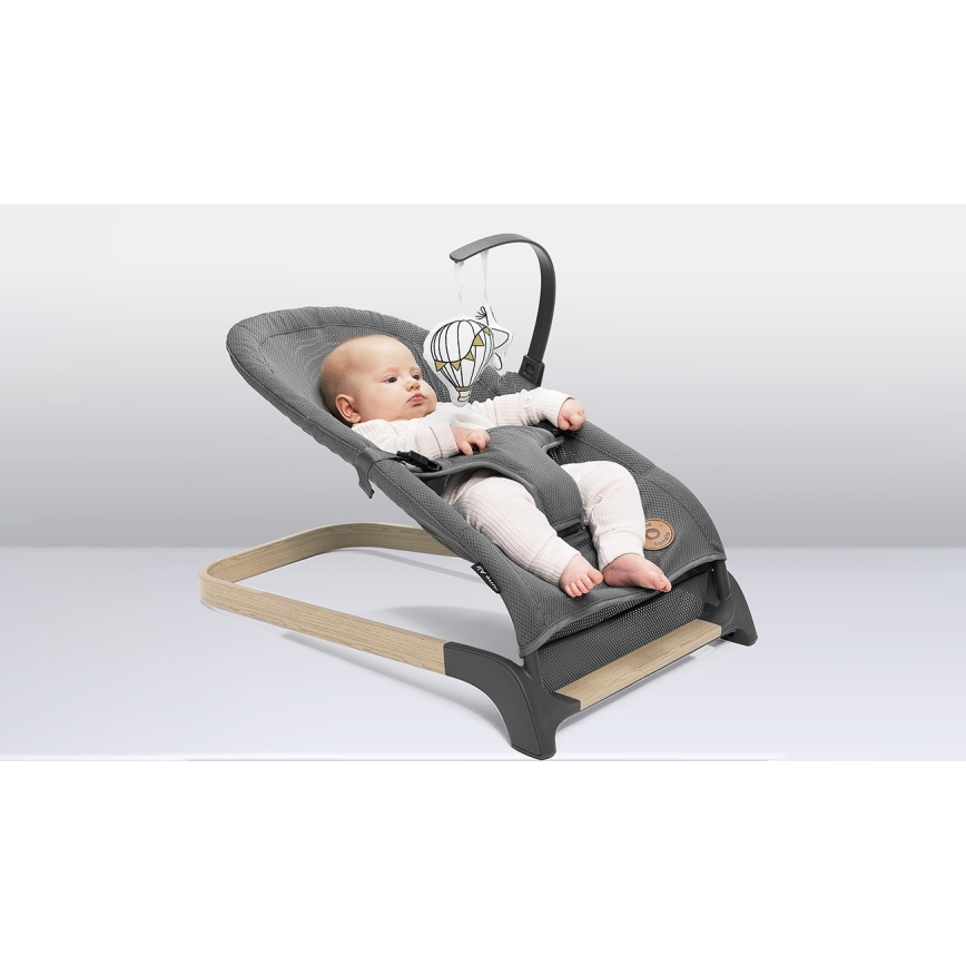 Lionelo - Altalena per bambini JUNE grigio