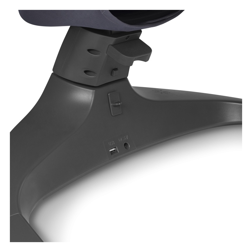 Lionelo - Altalena per bambini RALF con melodia, 4xAA, Grigio/Bianco + telecomando