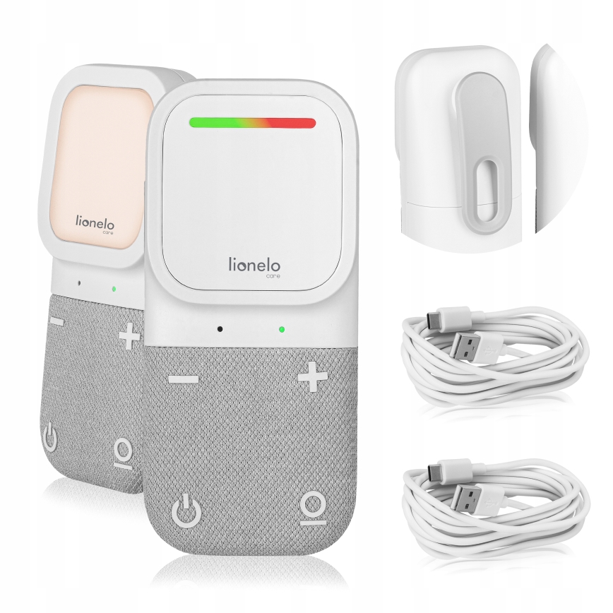 Lionelo - Baby monitor audio ricaricabile senza fili BABYLINE 2.2 5V