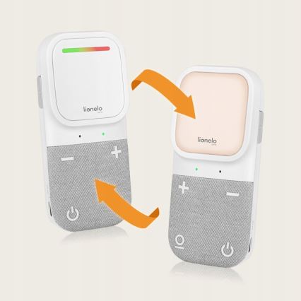 Lionelo - Baby monitor audio ricaricabile senza fili BABYLINE 2.2 5V