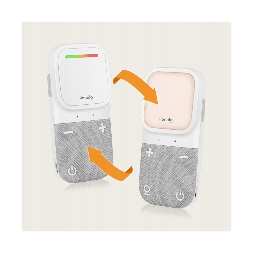 Lionelo - Baby monitor audio ricaricabile senza fili BABYLINE 2.2 5V