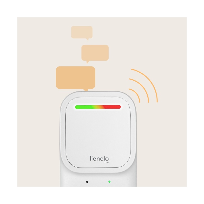 Lionelo - Baby monitor audio ricaricabile senza fili BABYLINE 2.2 5V