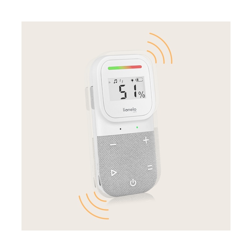 Lionelo - Baby monitor audio ricaricabile senza fili BABYLINE 2.3 5V