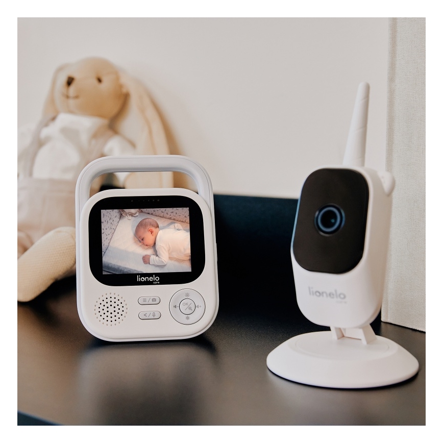 Lionelo - Baby monitor BABYLINE 3.2 con display, 5V 2600 mAh