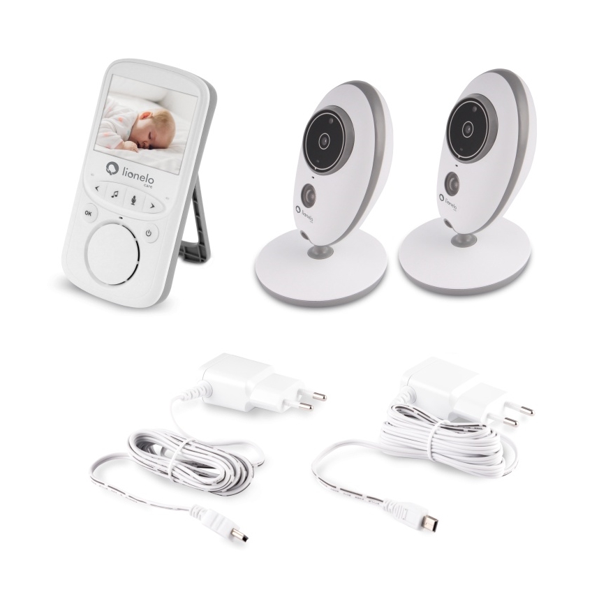Lionelo - Baby monitor BABYLINE 5.1 con display, 230V 1000 mAh