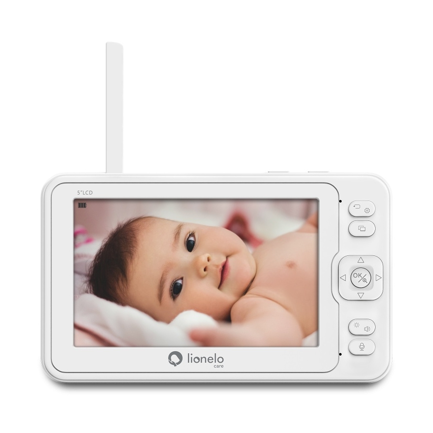 Lionelo - Baby monitor con display BABYLINE 8.3, 5V 3600 mAh