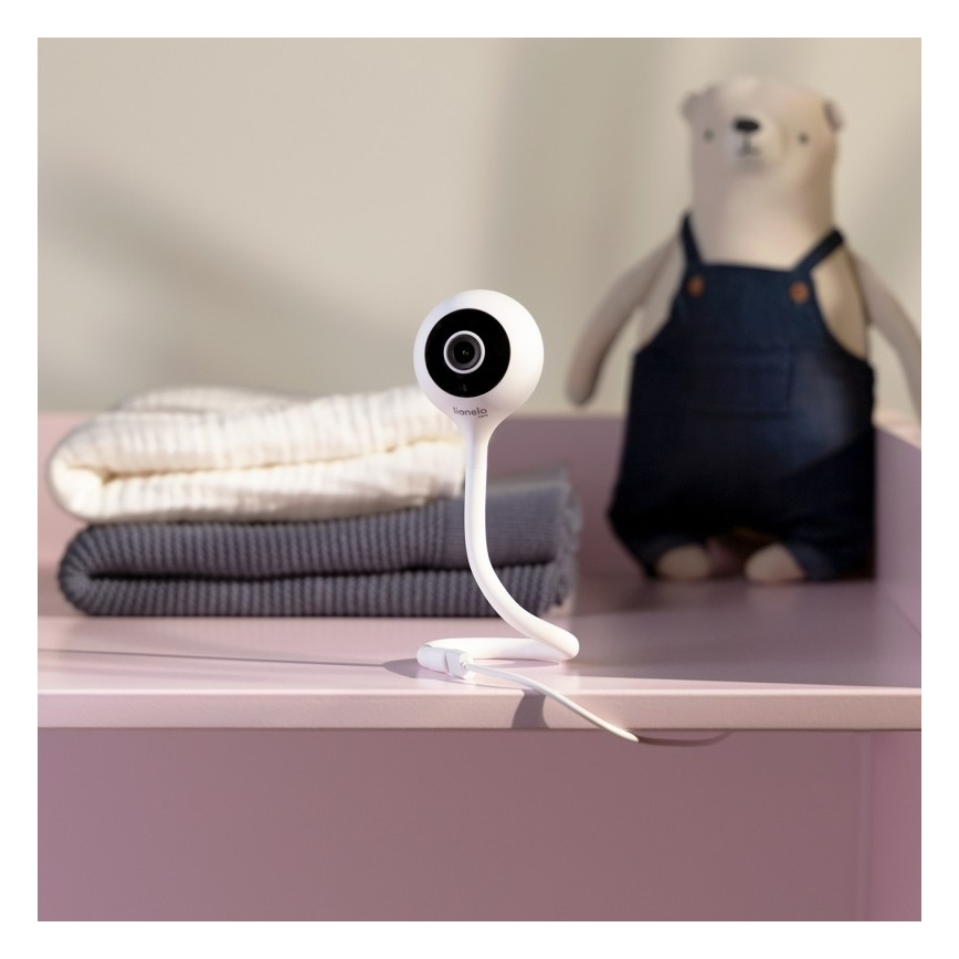 Lionelo - Baby monitor intelligente BABYLINE SMART Wi‑Fi Bianco