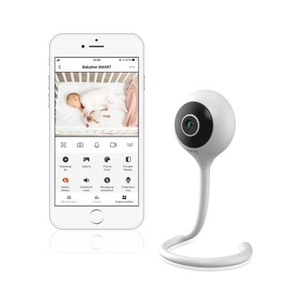 Lionelo - Baby monitor intelligente BABYLINE SMART Wi‑Fi Bianco