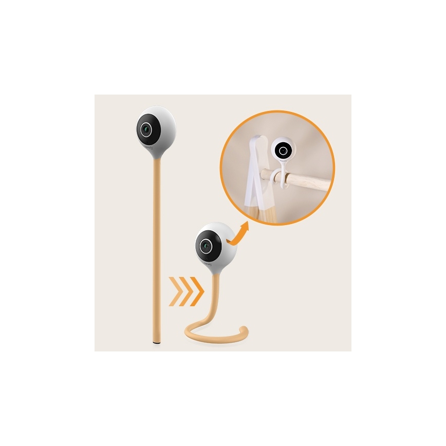 Lionelo - Baby monitor intelligente BABYLINE SMART Wi‑Fi Bianco