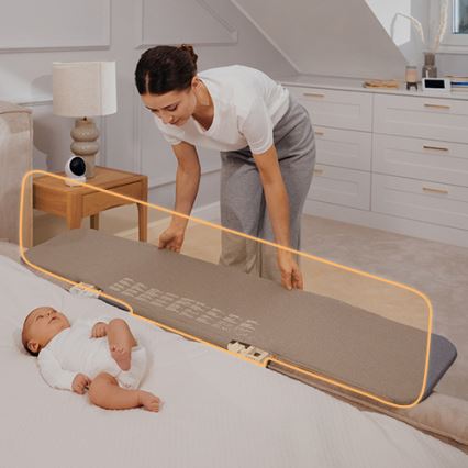 Lionelo - Barriera di sicurezza per letti LORA XL grigio scuro