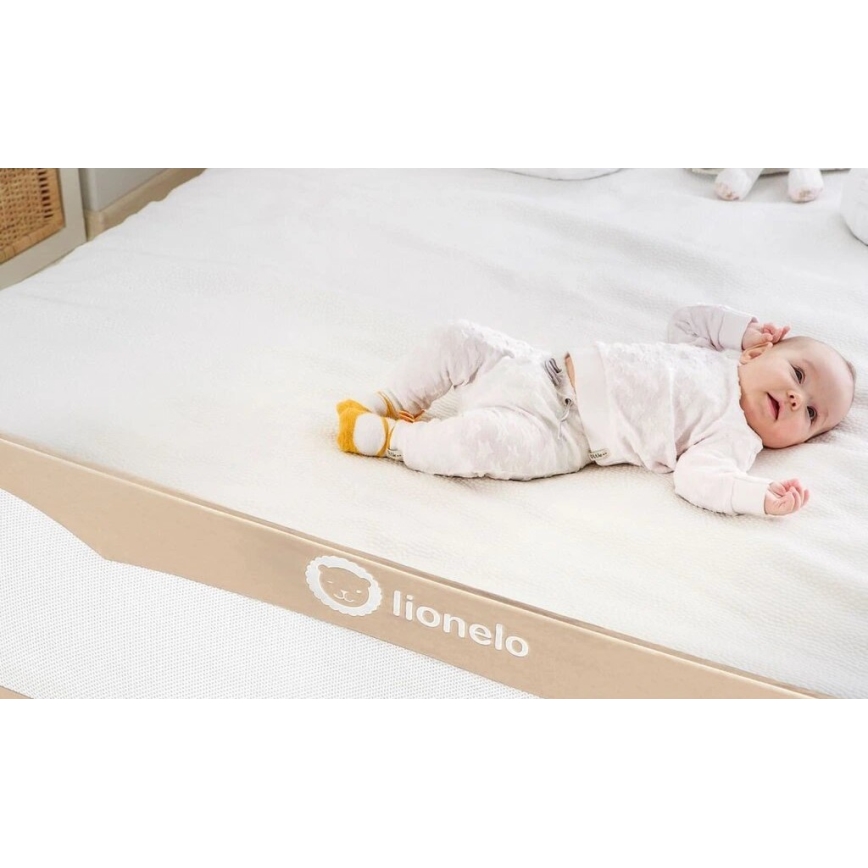 Lionelo - Barriera di sicurezza per letto EVA beige