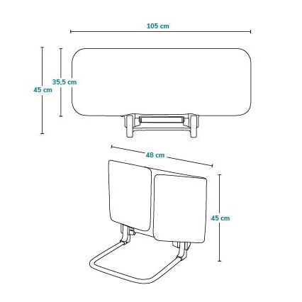 Lionelo - Barriera di sicurezza per letto LORA grigio scuro
