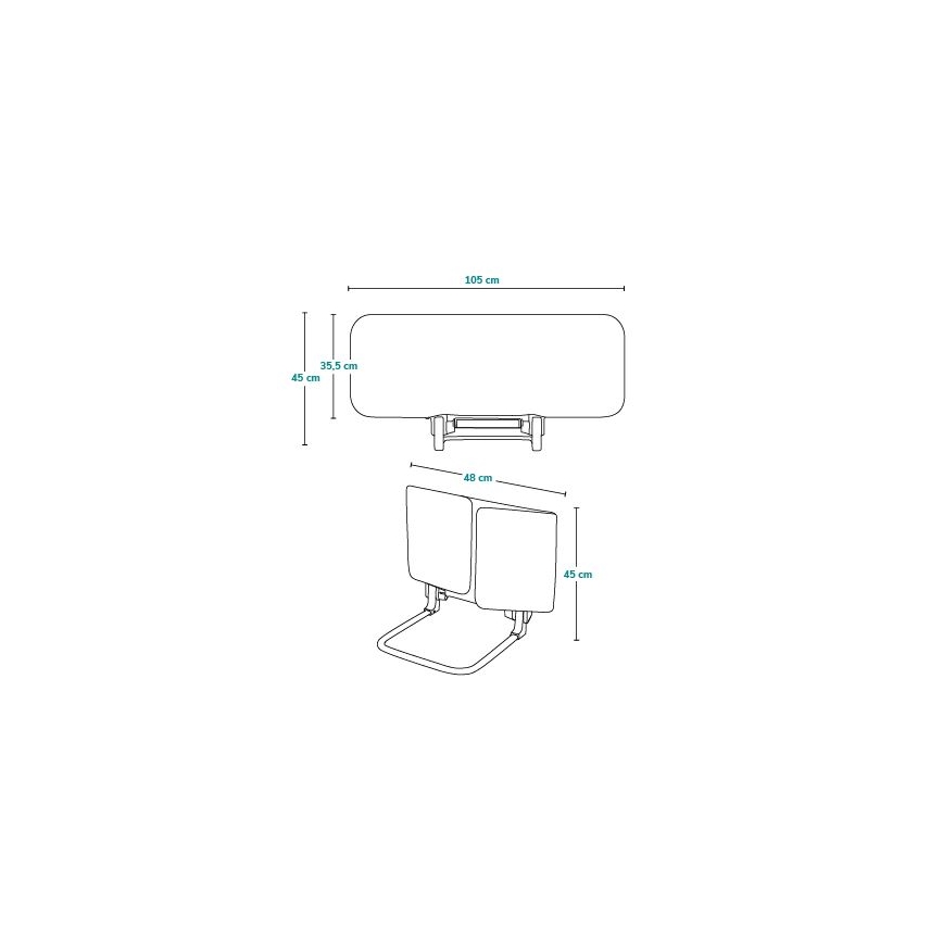 Lionelo - Barriera di sicurezza per letto LORA grigio scuro