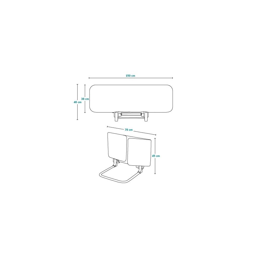 Lionelo - Barriera di sicurezza per letto LORA XL grigia
