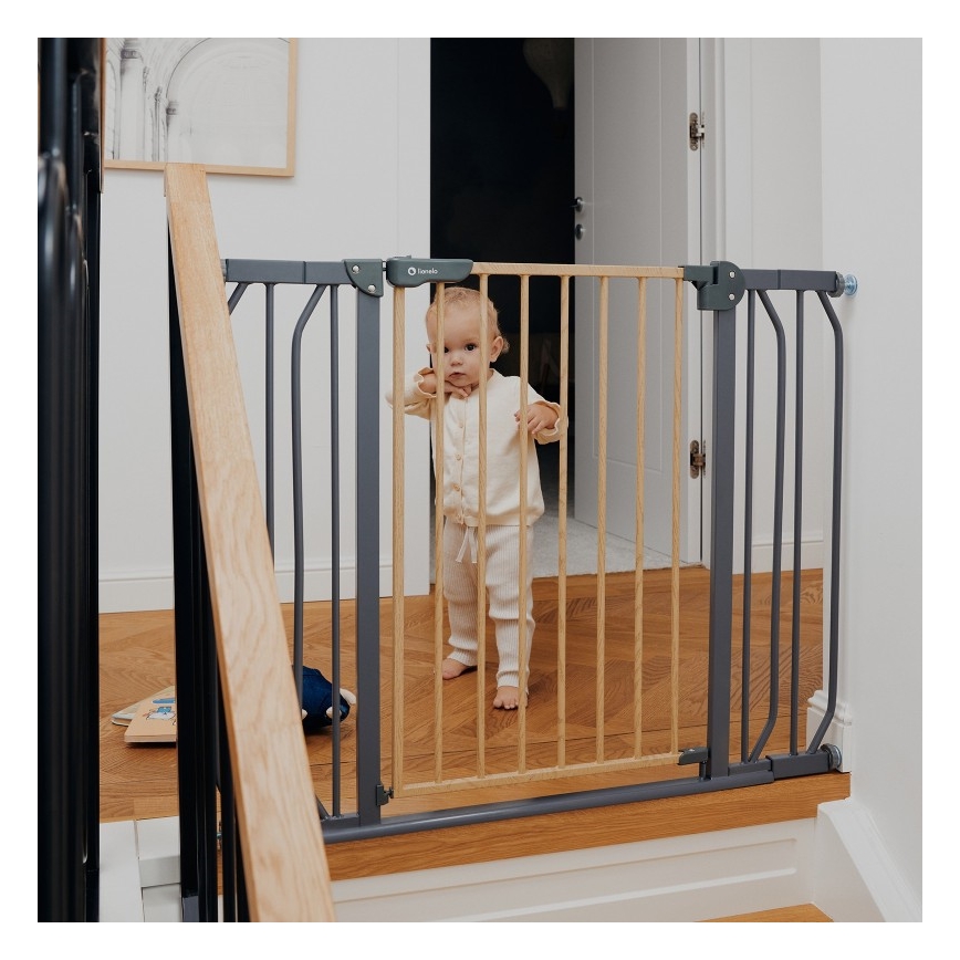 Lionelo - Barriera di sicurezza TRUUS SLIM nero/beige