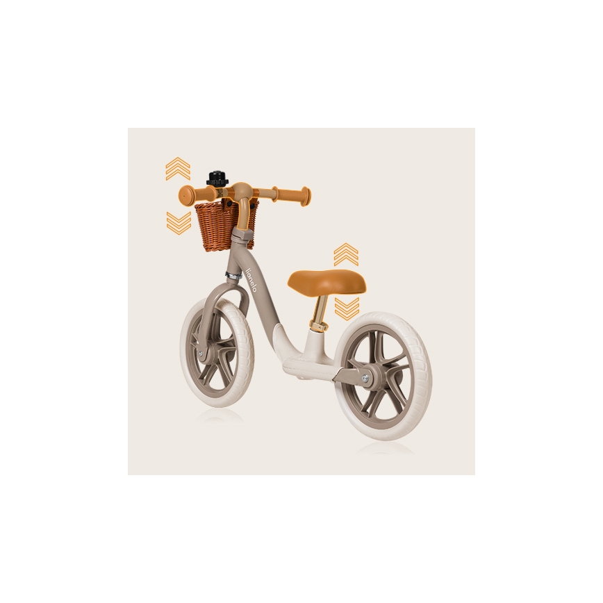 Lionelo - Bici a spinta ALEX PLUS beige
