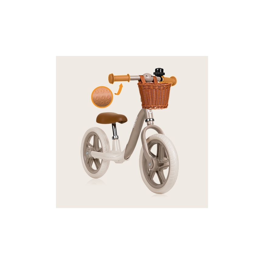 Lionelo - Bici a spinta ALEX PLUS beige