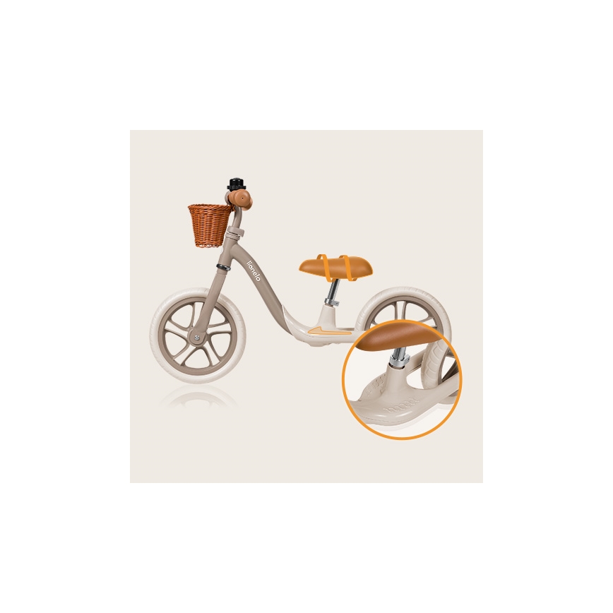 Lionelo - Bici a spinta ALEX PLUS beige