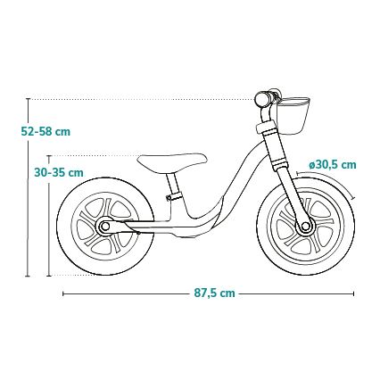 Lionelo - Bici a spinta ALEX PLUS beige