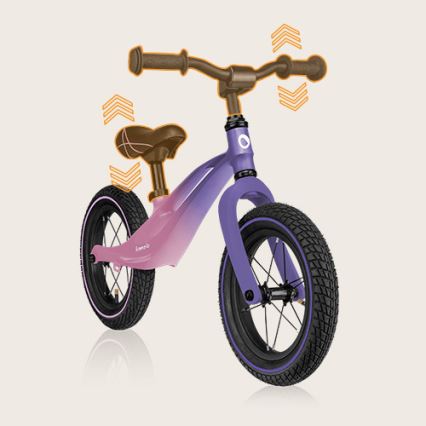 Lionelo - Bici a spinta BART AIR viola/rosa