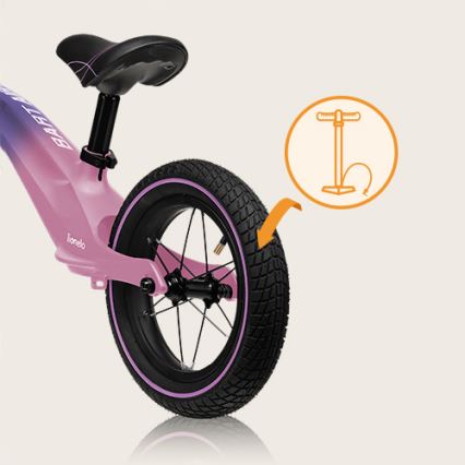 Lionelo - Bici a spinta BART AIR viola/rosa