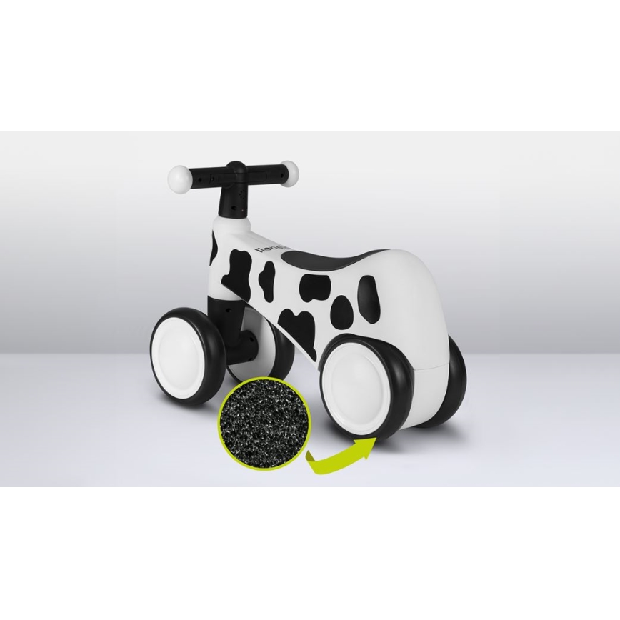 Lionelo - Bici a spinta SAMMY nero/bianco