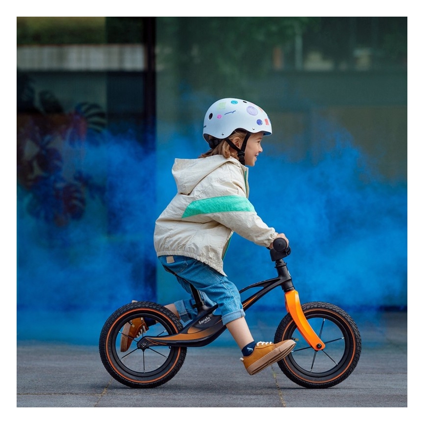 Lionelo - Bicicletta senza pedali BART AIR nero/arancione