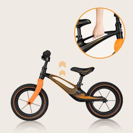 Lionelo - Bicicletta senza pedali BART AIR nero/arancione