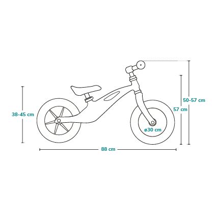Lionelo - Bicicletta senza pedali BART AIR nero/arancione