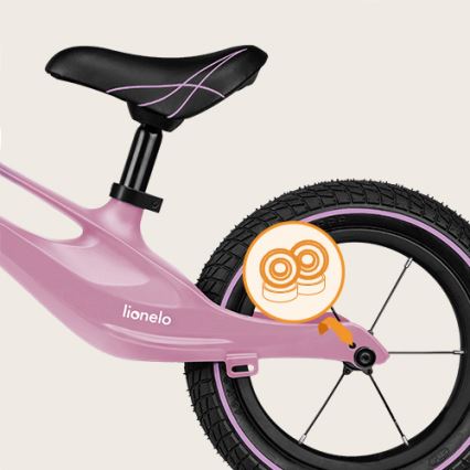 Lionelo - Bicicletta senza pedali BART AIR viola/rosa