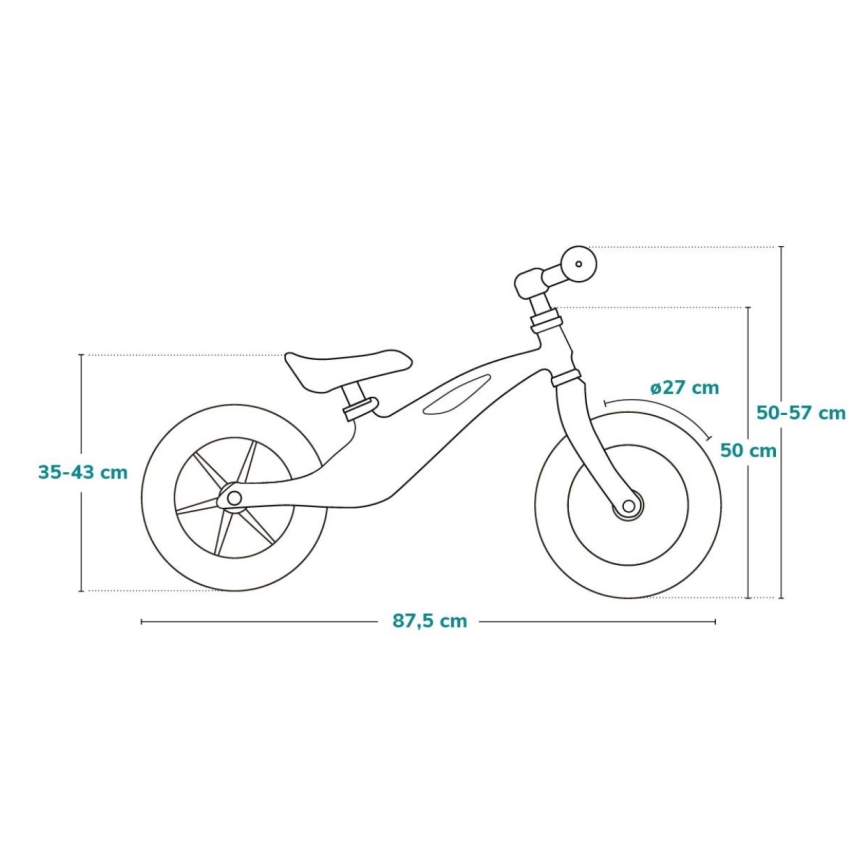 Lionelo - Bicicletta senza pedali BART Celeste