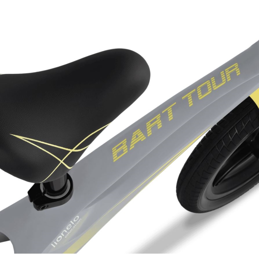 Lionelo - Bicicletta senza pedali BART TOUR grigio/giallo