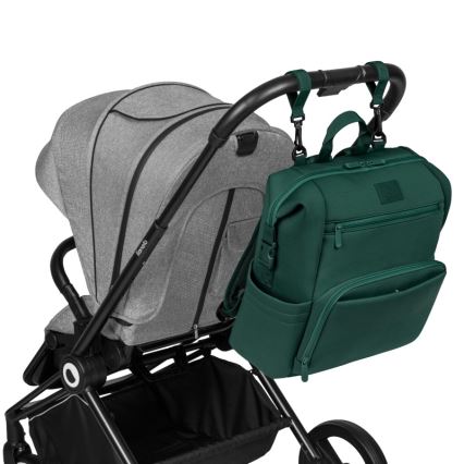 Lionelo - Borsa fasciatoio per passeggino CUBE Green Forest