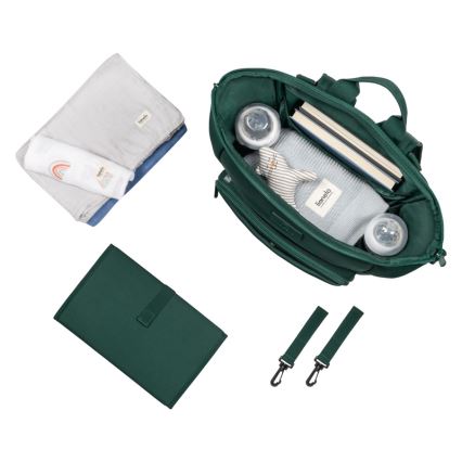 Lionelo - Borsa fasciatoio per passeggino CUBE Green Forest