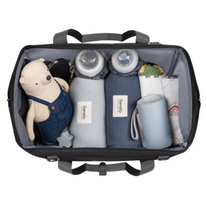 Lionelo - Borsa fasciatoio per passeggino IDA Black Onyx